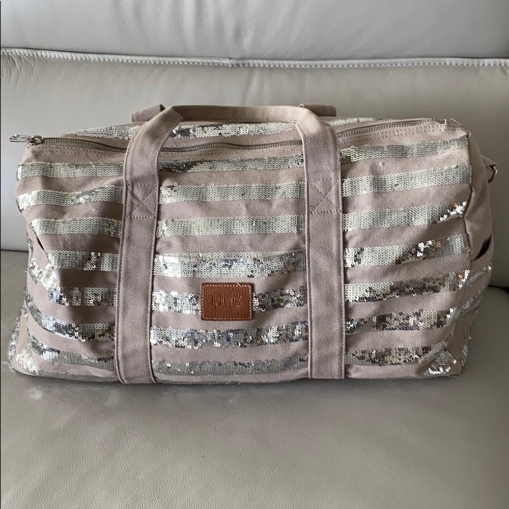 VIctoria Secret Pink Duffle sequined